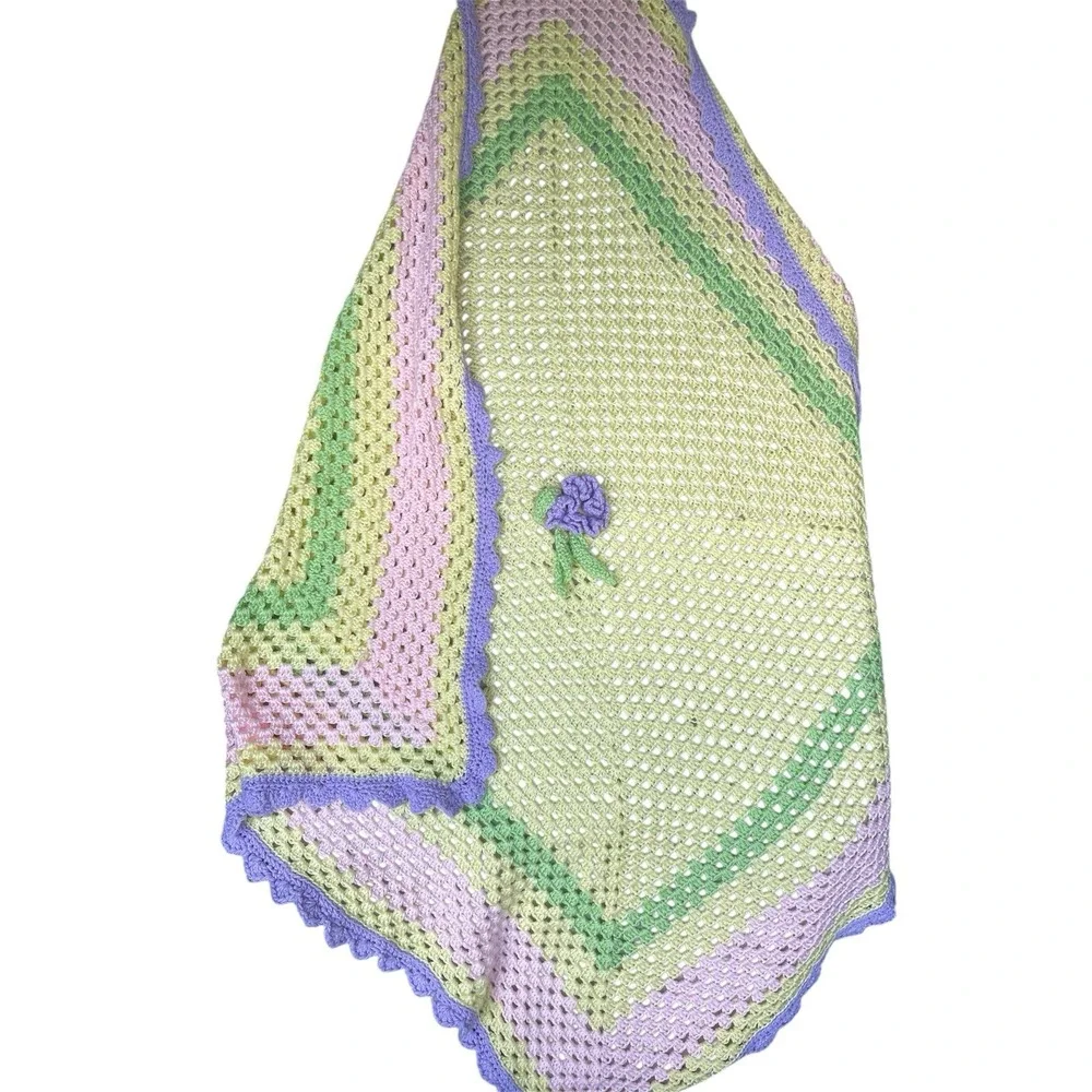 Handmade Crocheted Granny Square 45